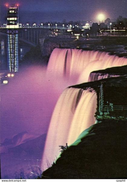 CPM American Falls illuminated Niagara Falls