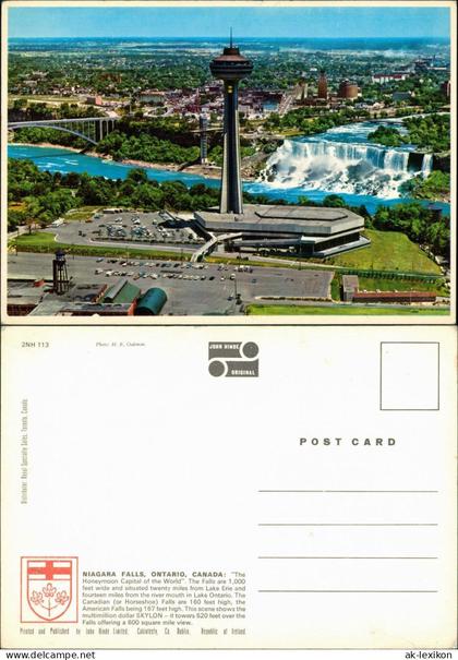 Niagara Falls (Ontario) Niagara Falls Waterfall Wasserfall Luftaufnahme 1970