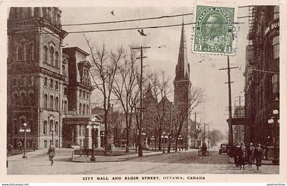 Canada - OTTAWA (ON) City Hall and Elgin Street