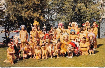 A977 Canada Ojibwa Indians Native Americans Peterborough Ontario postcard