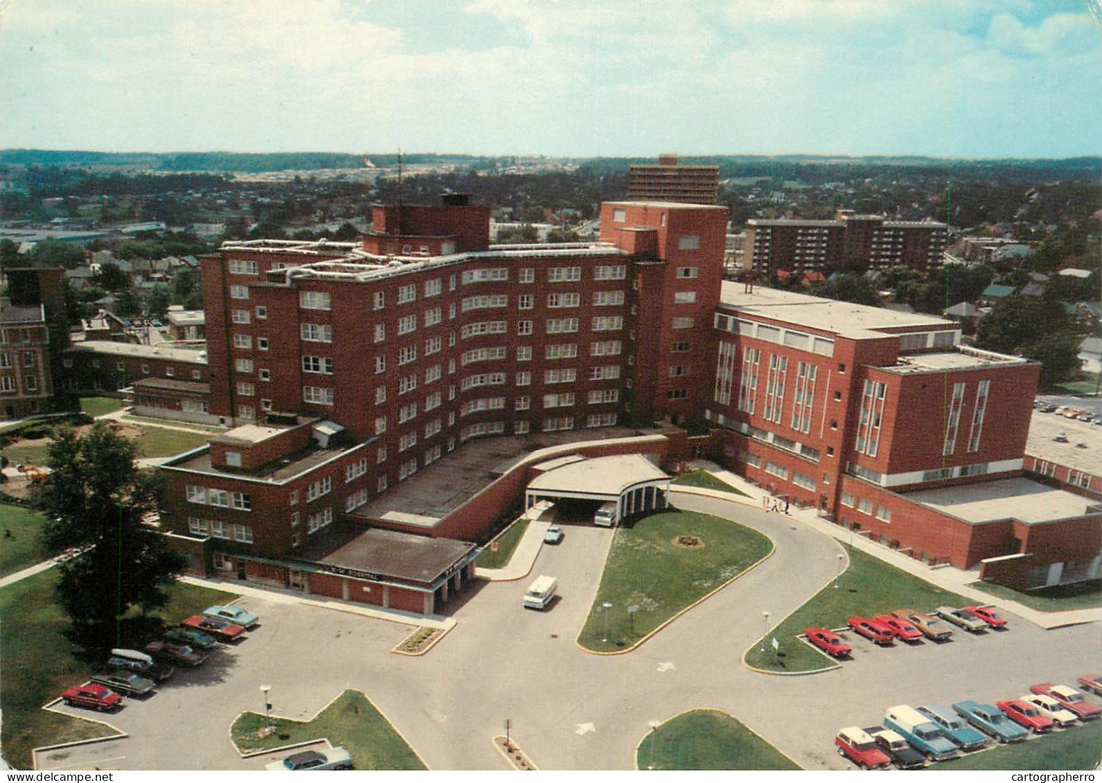 Canada postcard Kitchener Ontario Waterloo Hospital