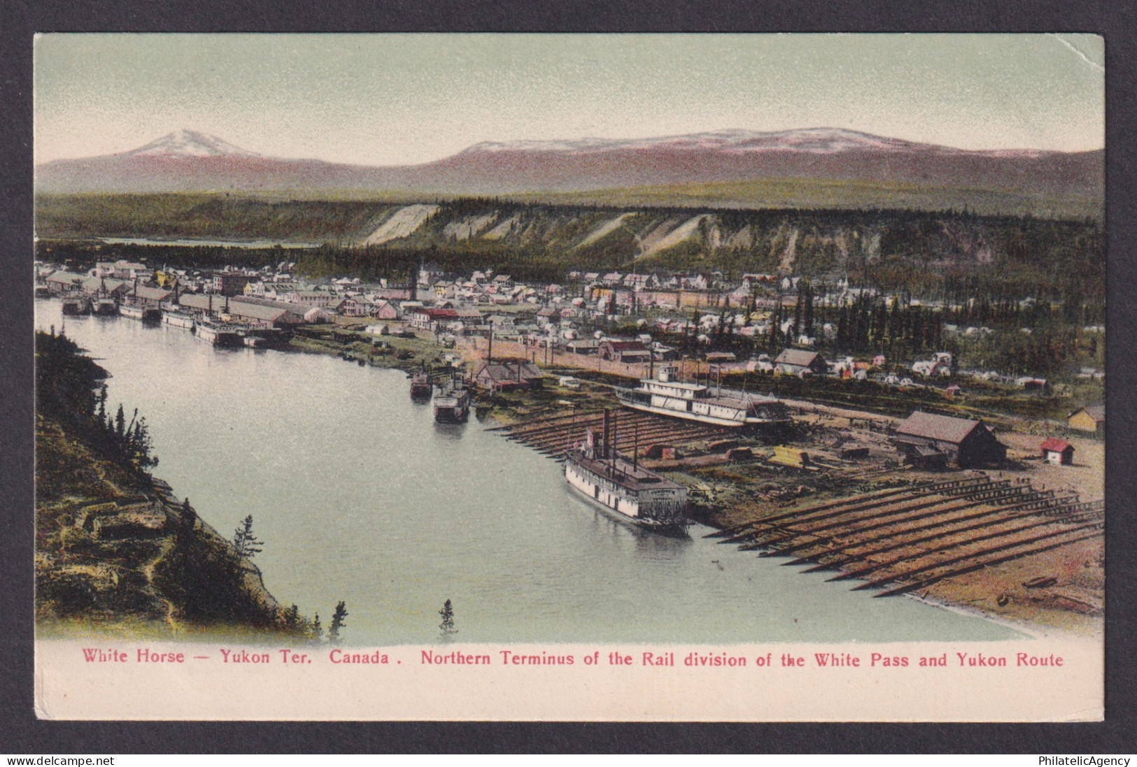 CANADA, Postcard, White Horse Yukon Ter., Northern Terminus of the Rail division