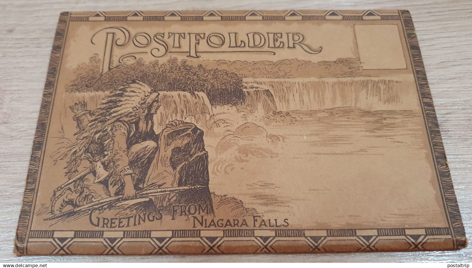 CANADA. POSTFOLDER. GREETINGS FROM NIAGARA FALLS.
