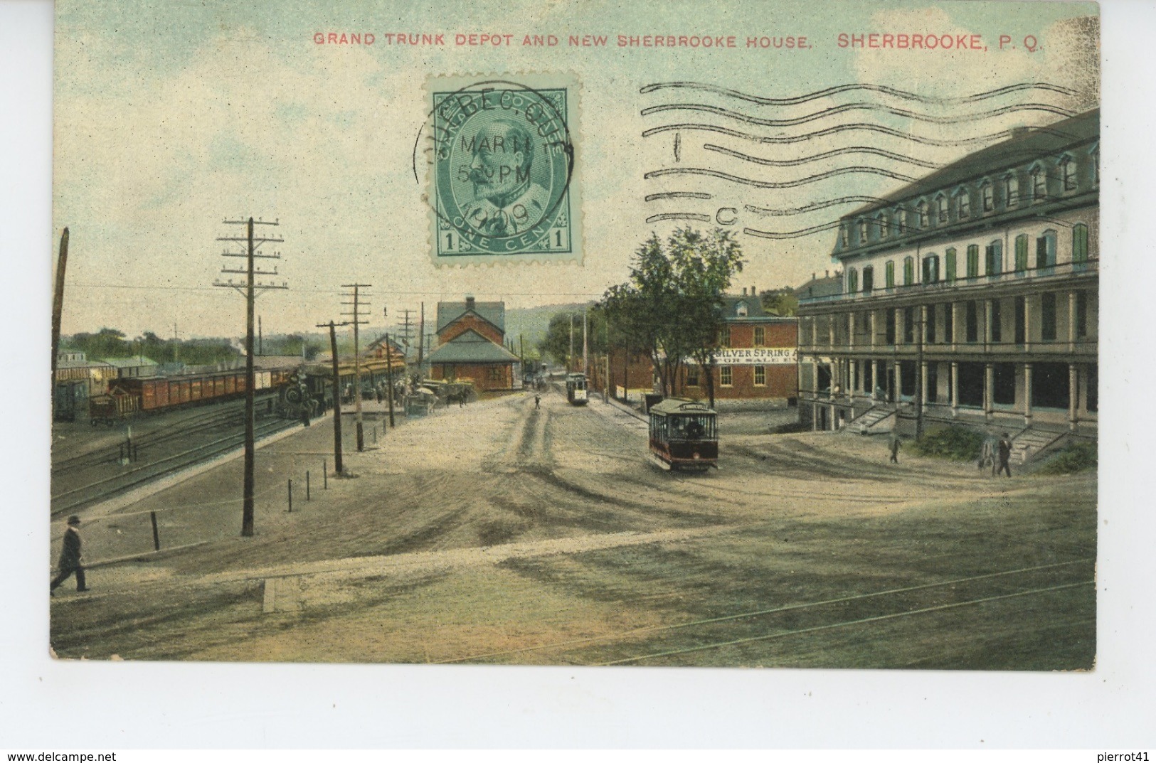 CANADA - QUEBEC - SHERBROOKE - Grand Trunk Depot and New Sherbrooke House