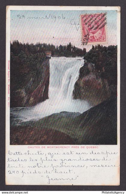 Postcard, CANADA, Quebec, Montmorency Falls