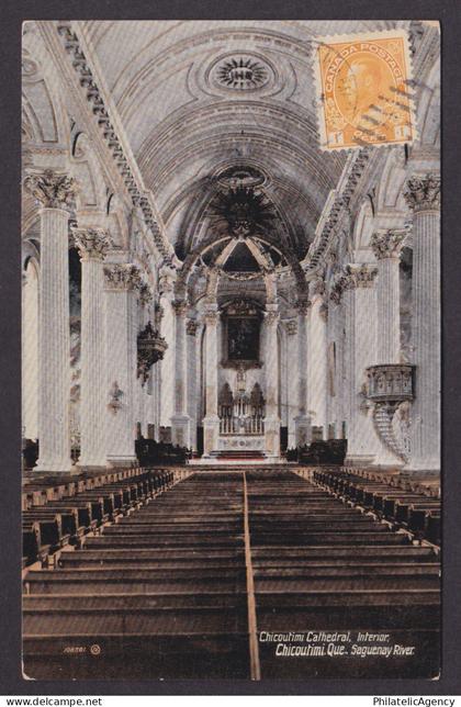 Postcard, CANADA, Chicoutimi Saguenay, Chicoutimi Cathedral, Interior