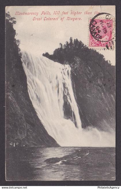 Postcard, CANADA, Montmorency Falls, Great Cataract of Niagara