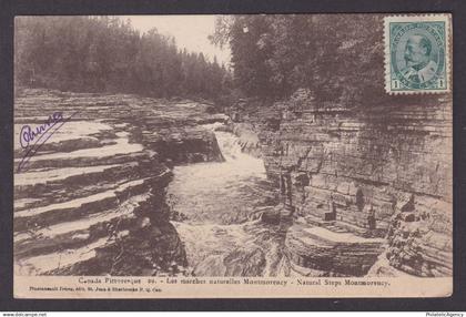 Postcard, CANADA, Montmorency Falls, Natural Steps Montmorency