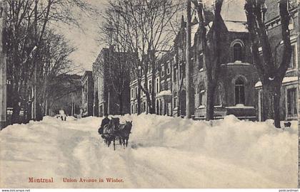Canada - MONTREAL - Union Avenue in winter - Publ. Montreal Import Co. 238