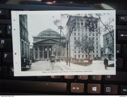 Cpa MONTREAL Bank of Montreal and Royal Trust Building