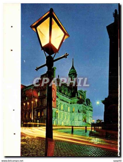 CPM Montreal Quebec Vieux Montreal la nuit