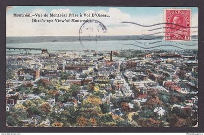 Postcard, CANADA, Montreal, Bird's-eye View of Montreal