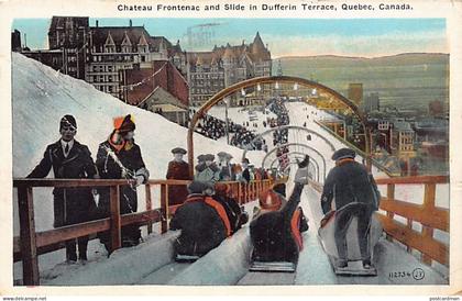 Canada - QUÉBEC - Château Frontenac and Slide in Dufferin Terrace - Publ. Valentine