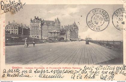 Canada - QUÉBEC - Château Frontenac at Promenade Dufferin terrace