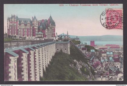 Postcard, CANADA, Quebec, Chateau Frontenac from Terrace