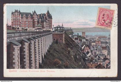 Postcard, CANADA, Quebec, Chateau Frontenac from Terrace