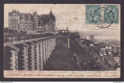 Postcard, CANADA, Quebec, Terrace' & Chateau Frontenac