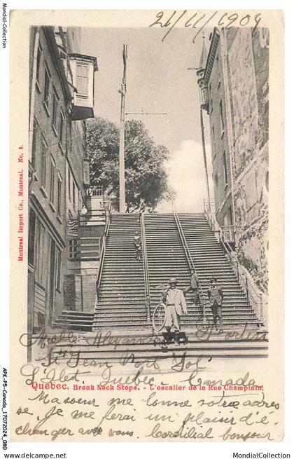 APKP5-0326-CANADA - QUEBEC - l'escalier de la rue champlain