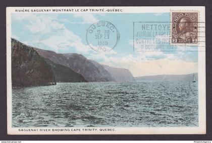 Postcard, CANADA, Quebec, Saguenay River Showing Cape Trinity