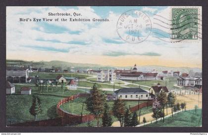 Postcard, CANADA, Sherbrooke, Bird's Eye View of the Exhibition Grounds