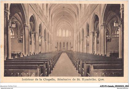 AJEP2-CANADA-0129 - intérieur de la chapelle - séminaire de - ST-HYACINTHE - que