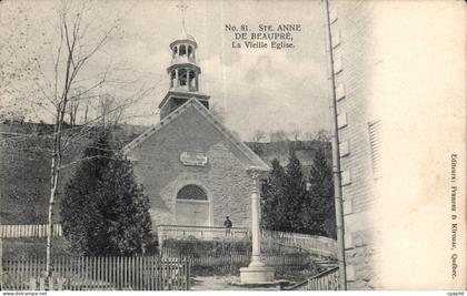 CPA St Anne De Beaupre La Vieille Eglise
