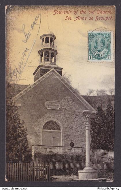 Postcard, CANADA, Sainte-Anne-de-Beaupré, The Old Church