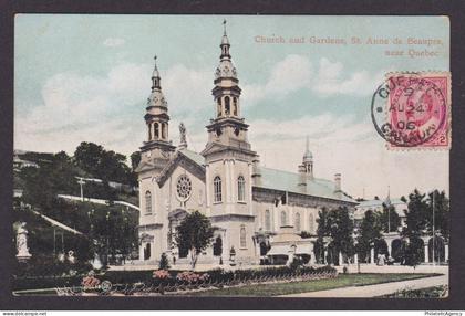 Postcard, CANADA, St. Anne de Beaupre, Church and Gardens