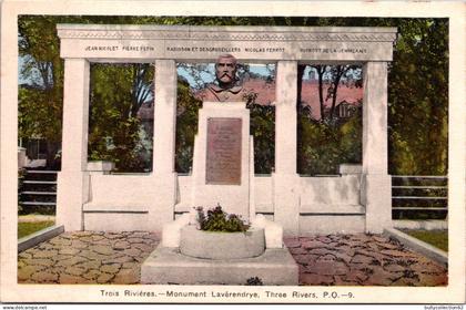 CPA  -   TROIS RIVIERES -   Monument Lavérendrye