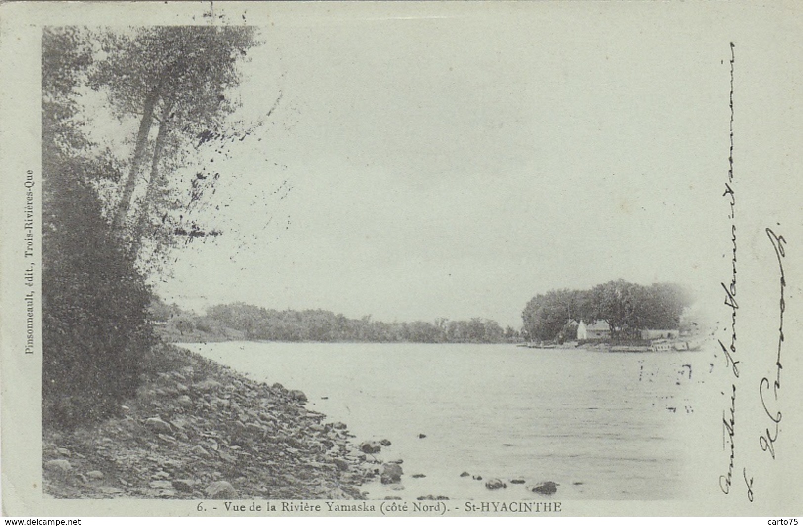 Canada - Saint-Hyacinthe - Vue de la rivière Yamaska - Postmarked 1904