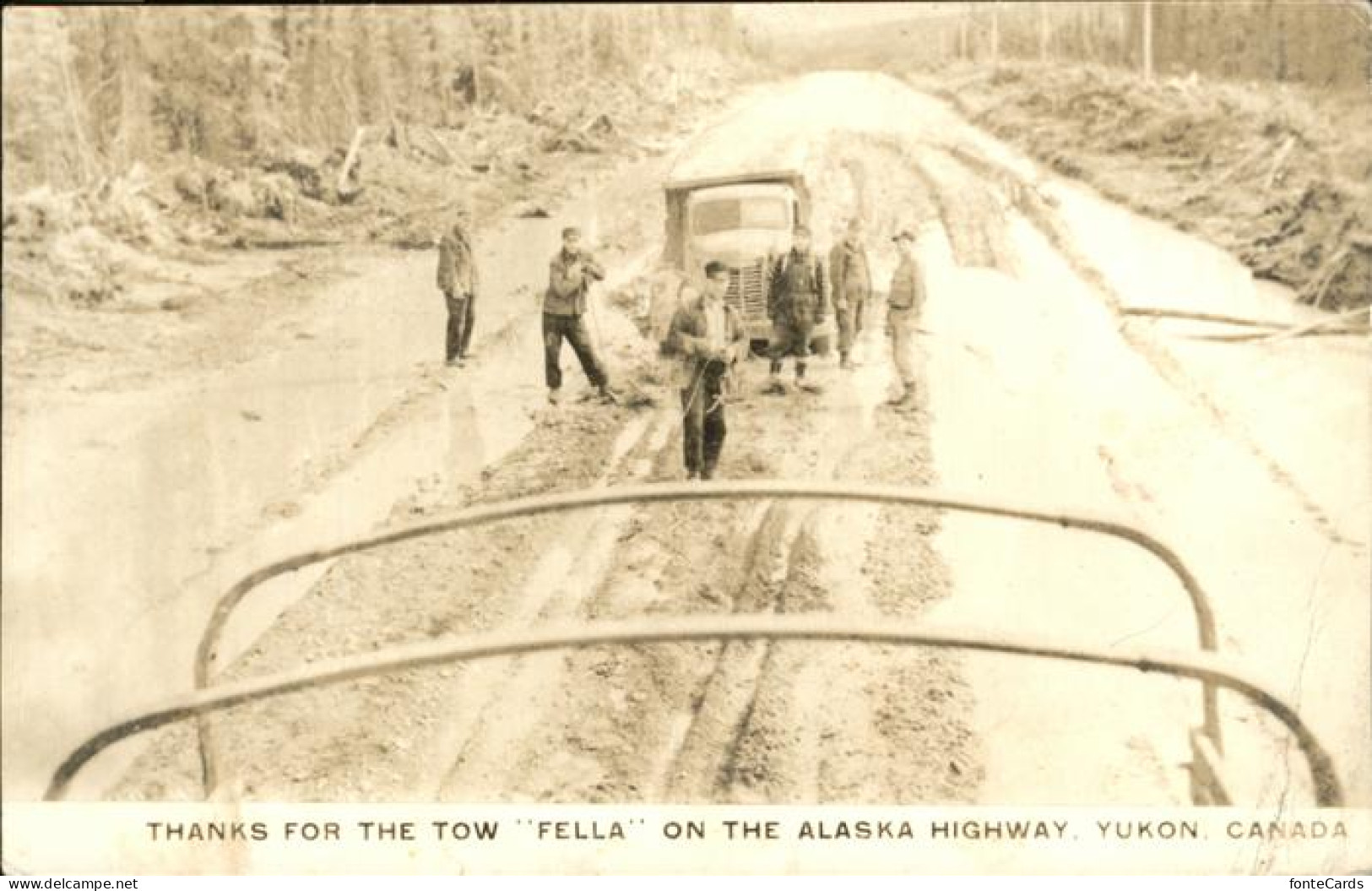 Canada State Tow Fella Alaska Highway Yukon, Canada
