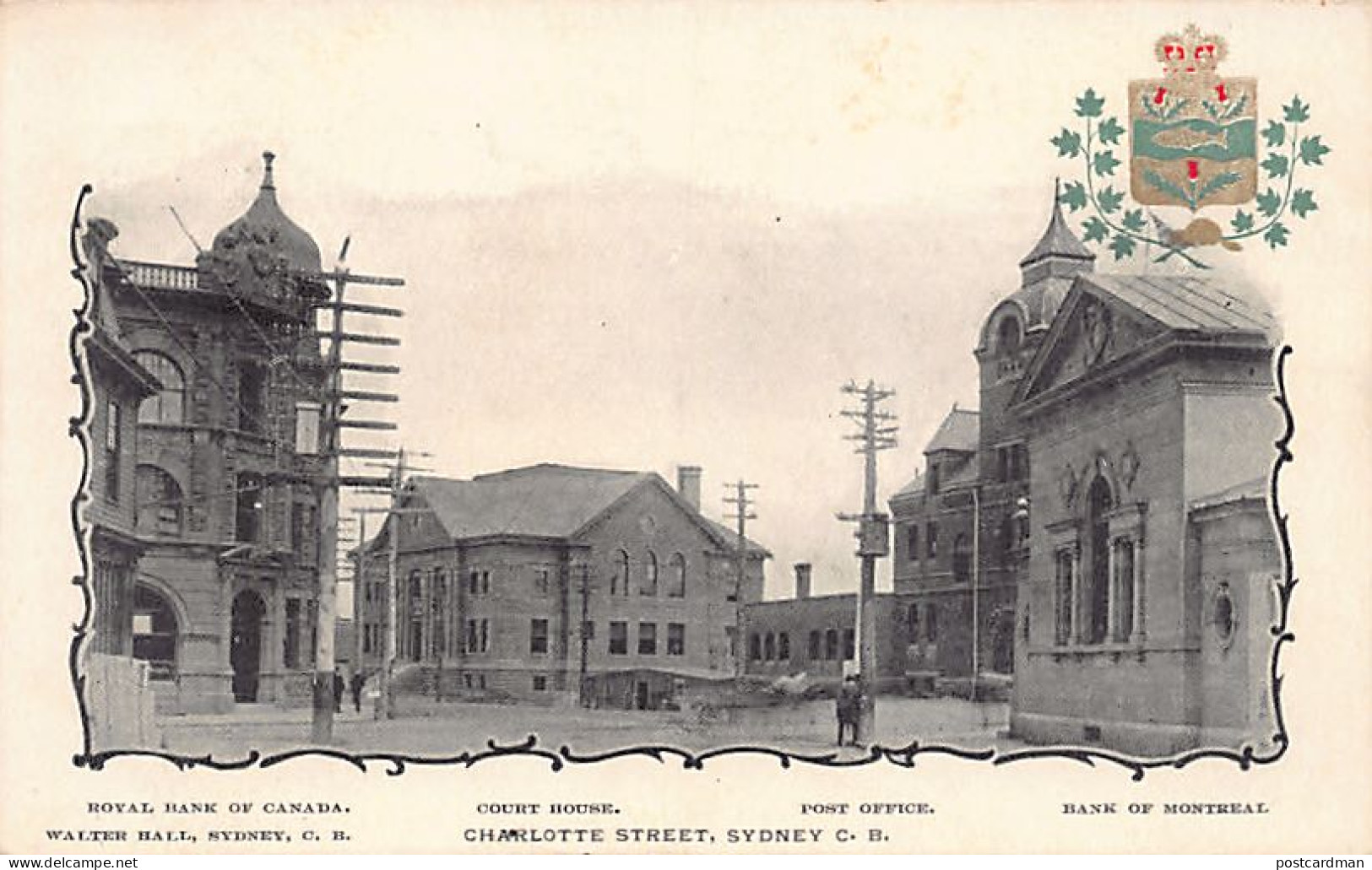 Canada - SYDNEY Cape Breton (NS) Royal Bank of Canada - Court House - Post Office - Bank of Montreal