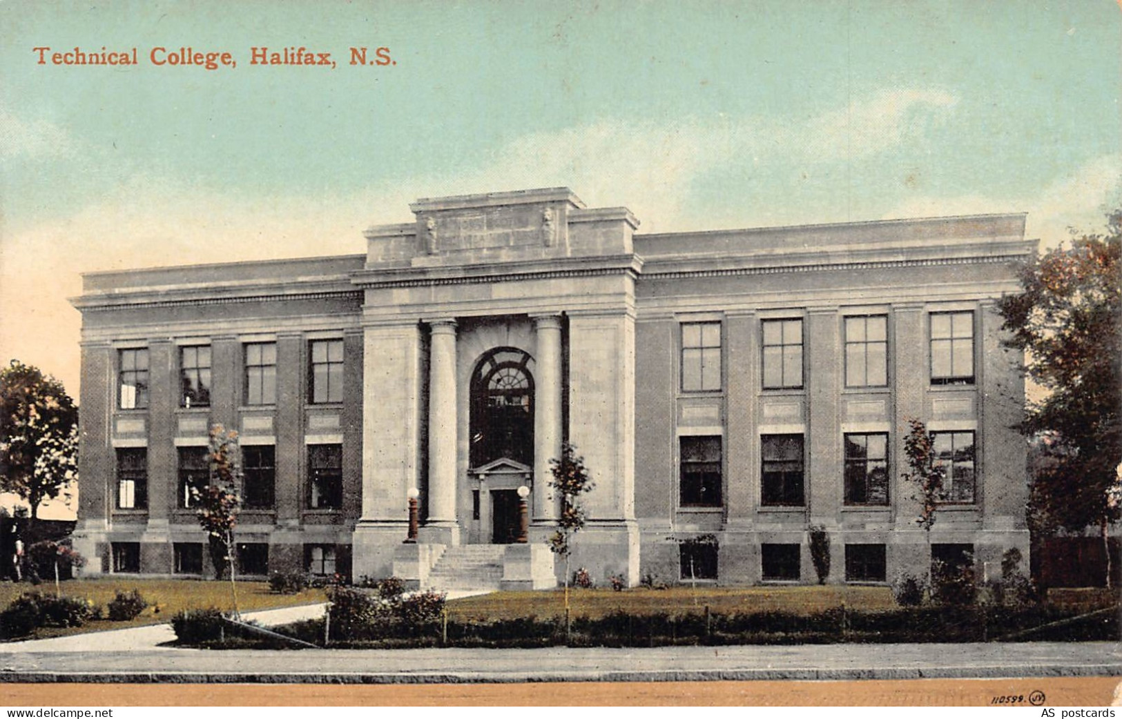 Canada Technical College Halifax vintage postcard B971
