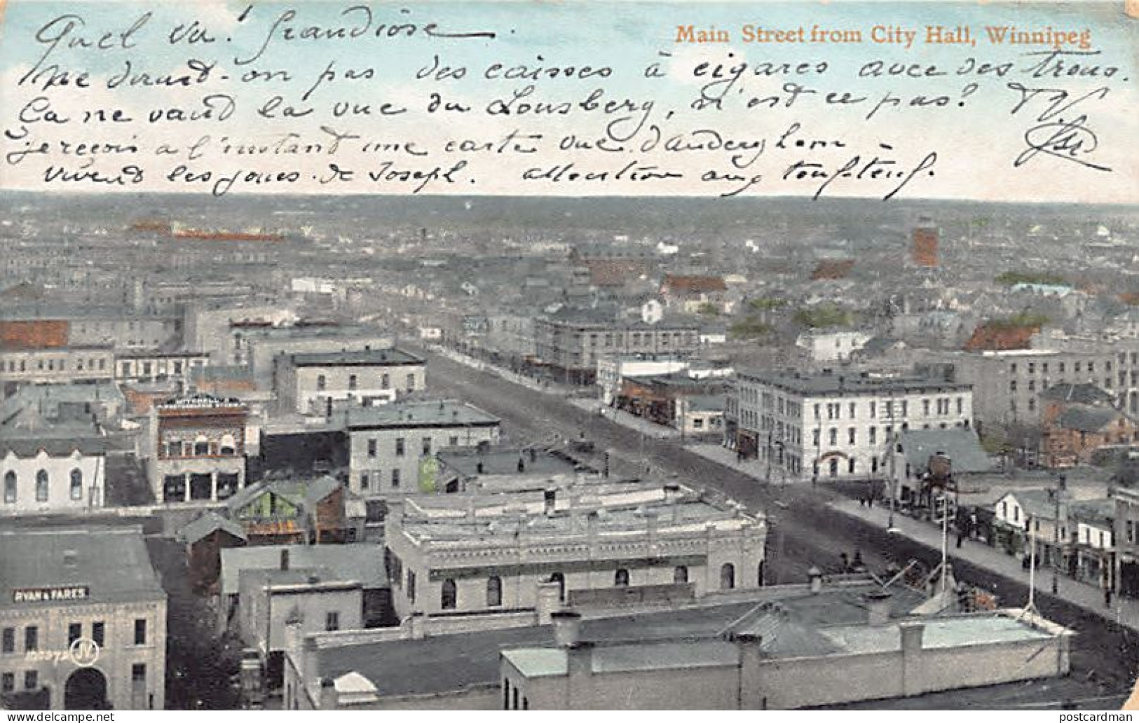 Canada - WINNIPEG (MB) Main Street from City Hall