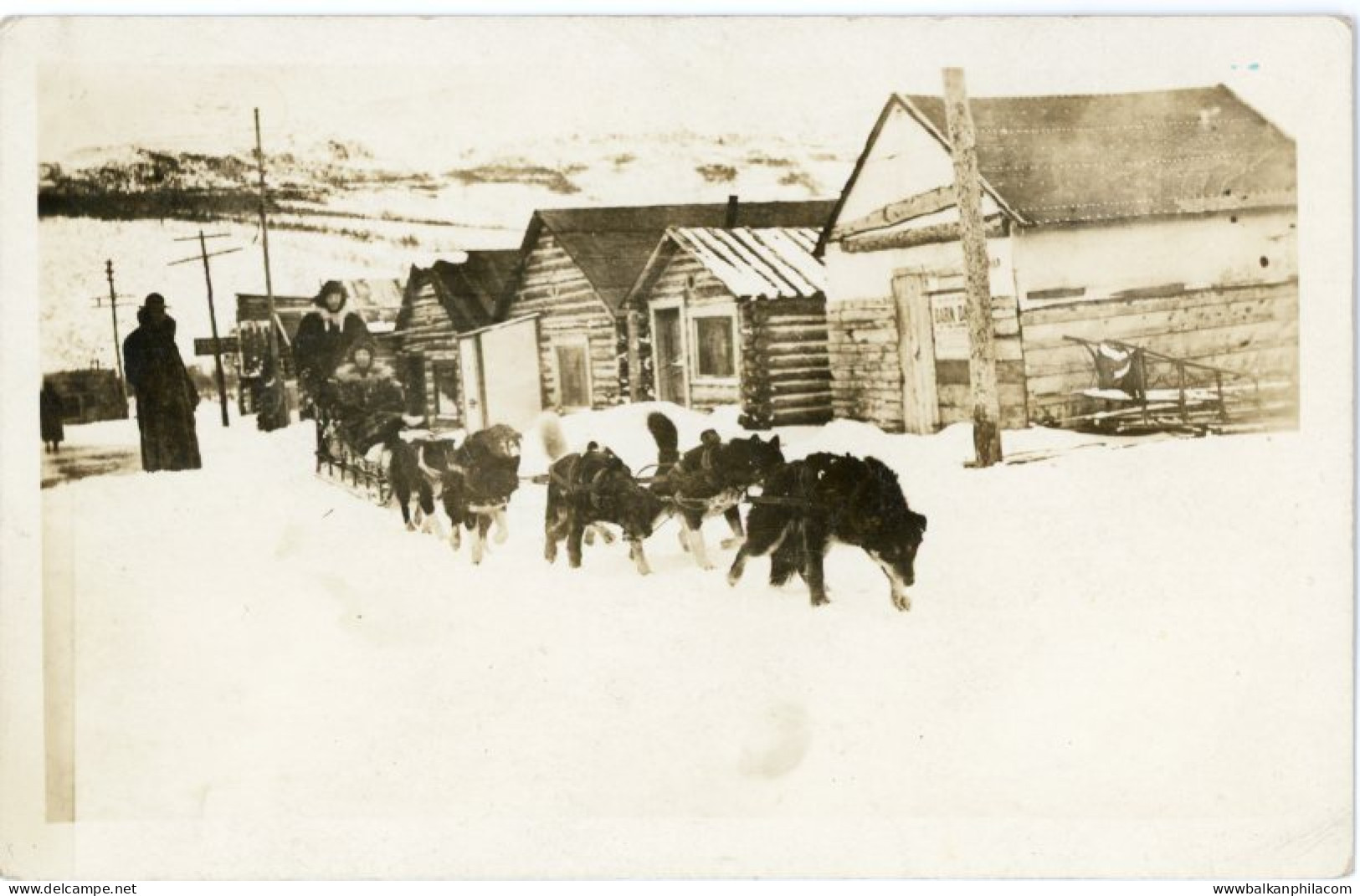 Canada Yukon Dogsledding photocard