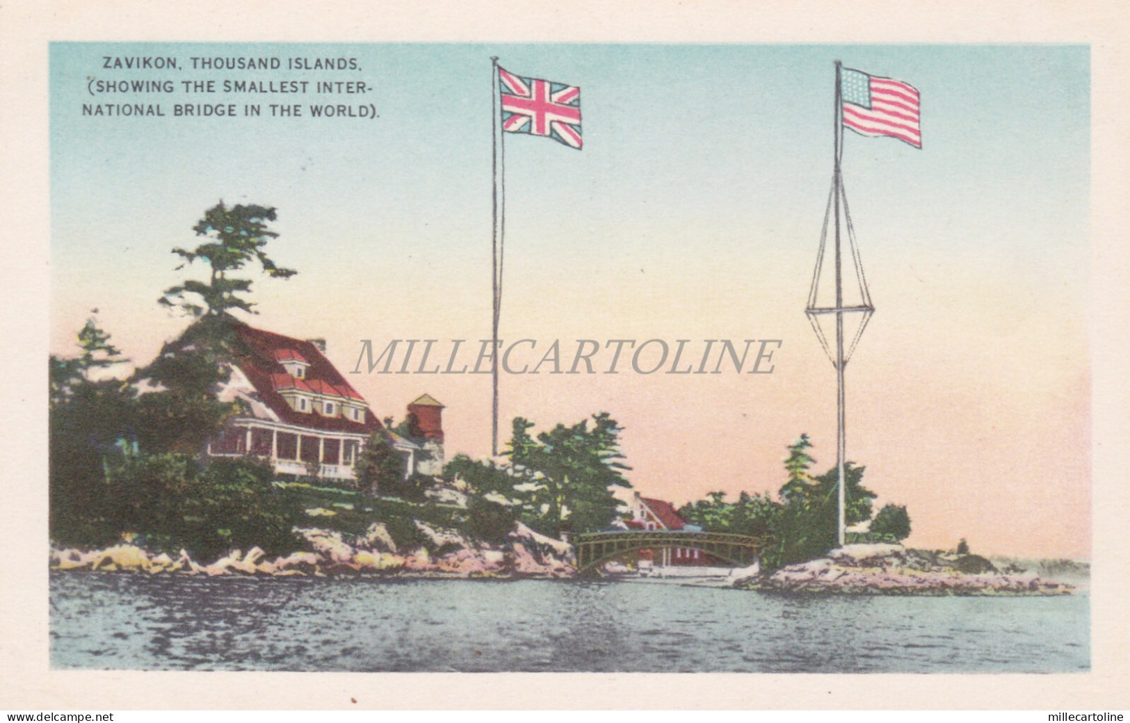 CANADA - Zavikon, Thousand Islands, Smallest International Bridge