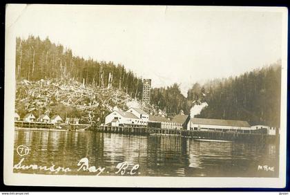 cpa carte photo du Canada Colombie britannique août 1919 Swanson Bay manufacture    Sept24-07