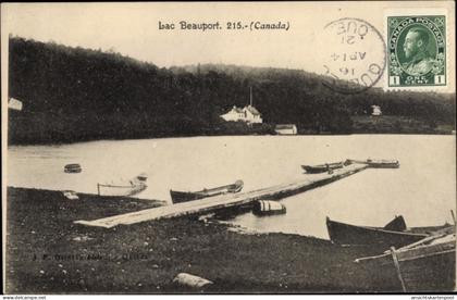 CPA Lac Beauport Quebec Kanada, Bootsanlegestelle