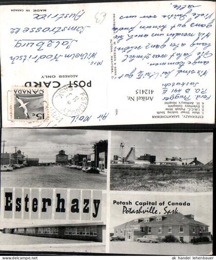 412415,Saskatchewan Potashville Potash Eserhazy Gebäude Mehrbildkarte