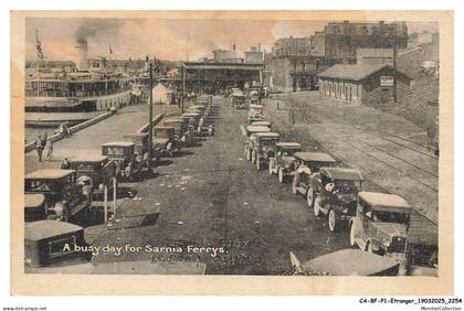 CA-BFP1-1128-CANADA - A busy day for sarnia ferrys