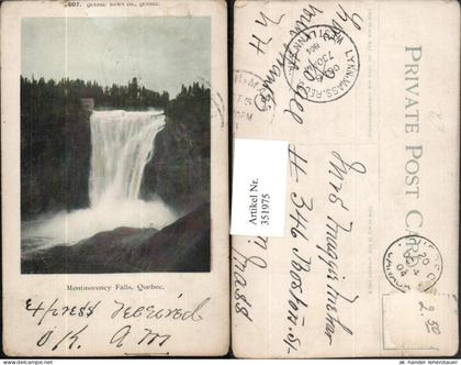 351975,Quebec Montmorency Falls Wasserfall