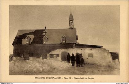 CPA Chesterfield Nunavut Kanada, Mission Esquimaudes, Kirche, Missionnaires Oblats de Marie Immaculee