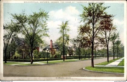 CPA Walkerville Windsor Ontario Kanada, die Heimat des Canadian Club Whisky, Kildare Road