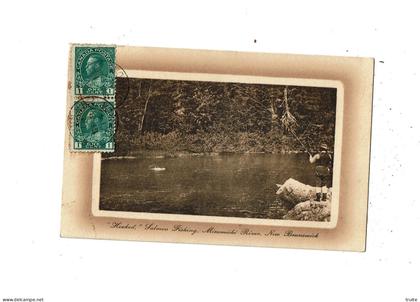 HOOKED , SALMON FISHING, MIRAMICHI RIVER , NEW BRUNSWICK