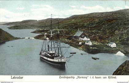 canada, LABRADOR, Mission Ship "Harmony" at Killinek (1910s) Moravian Mission