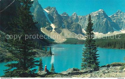 Alberta  Moraine Lake Valley of the Ten Peaks Rocky Mountains