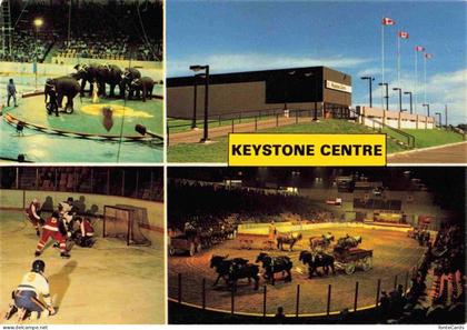 Brandon Manitoba Keystone Centre mit Elefanten Hockey Pferdekutschen