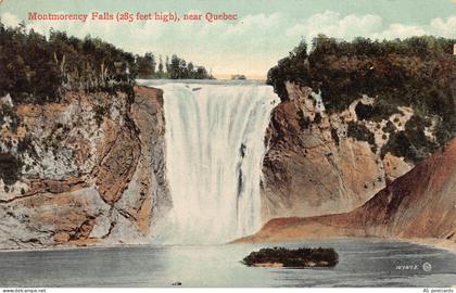 Canada Montmorency Falls near Quebec vintage postcard B972
