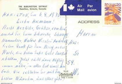 Hamilton Ontario The Burlington Skyway Fliegeraufnahme