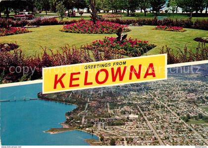 Kelowna Parkanlagen Okanagan Lake Fliegeraufnahme